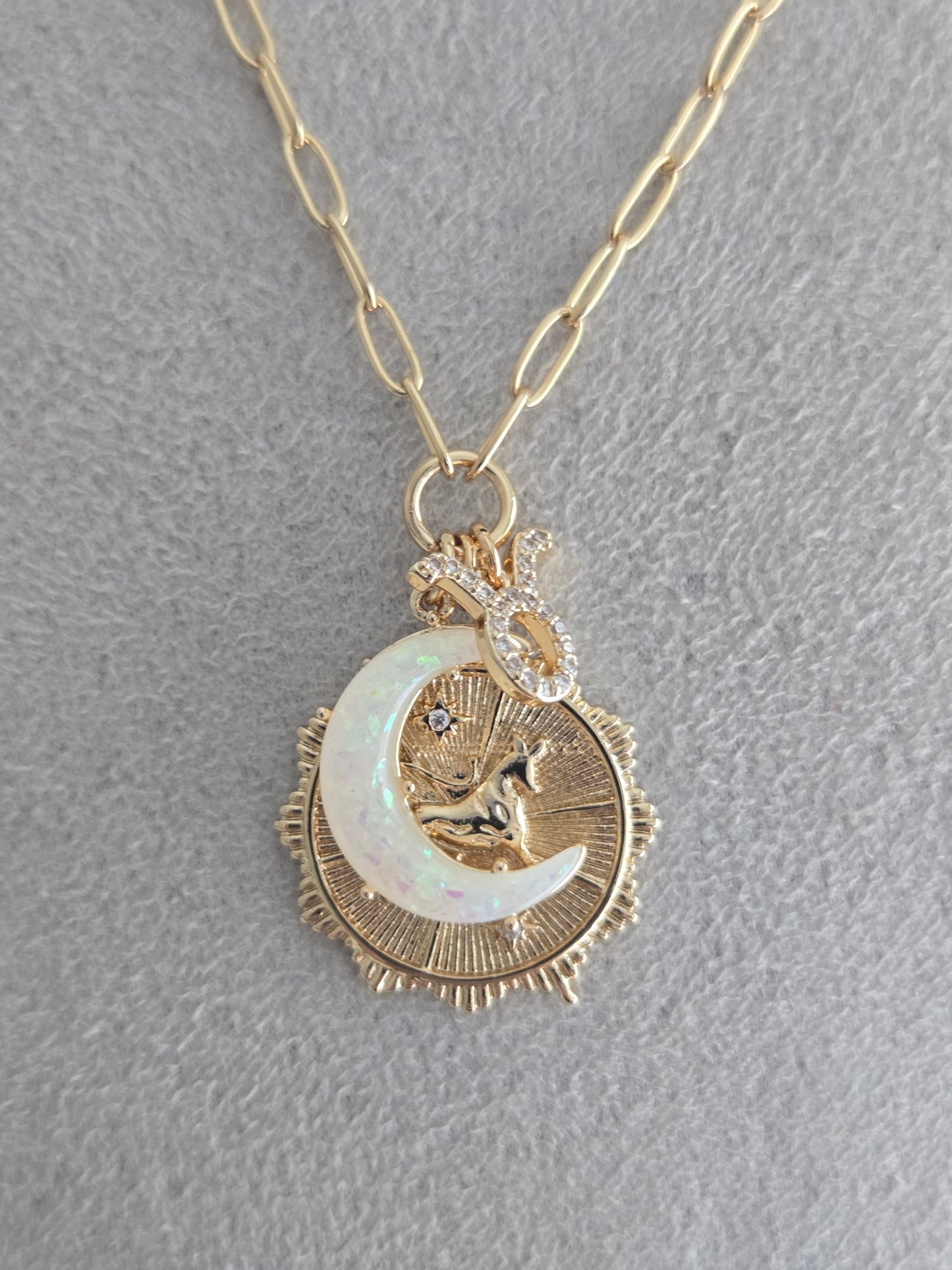 Retro Constellation Pendant Taurus