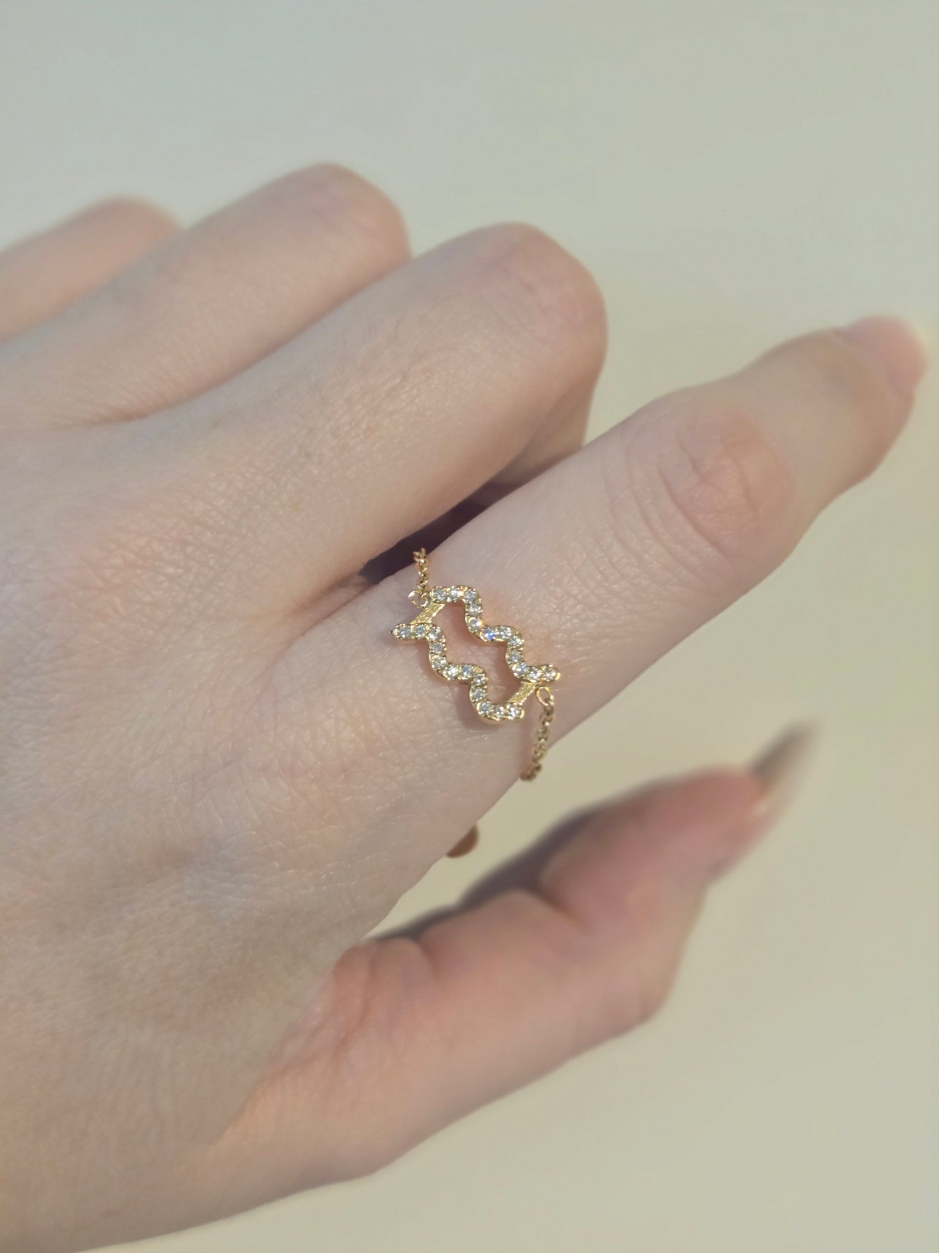 Aquarius Chain Ring