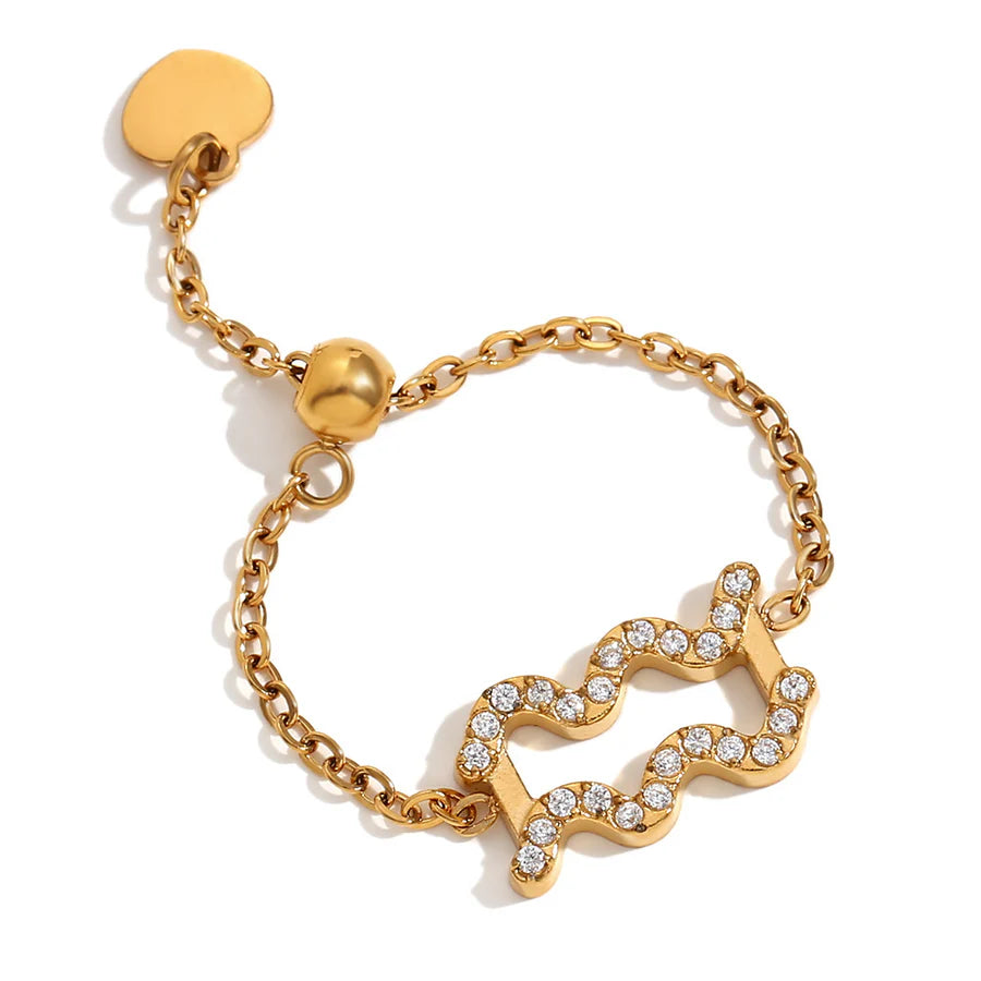 Aquarius Chain Ring