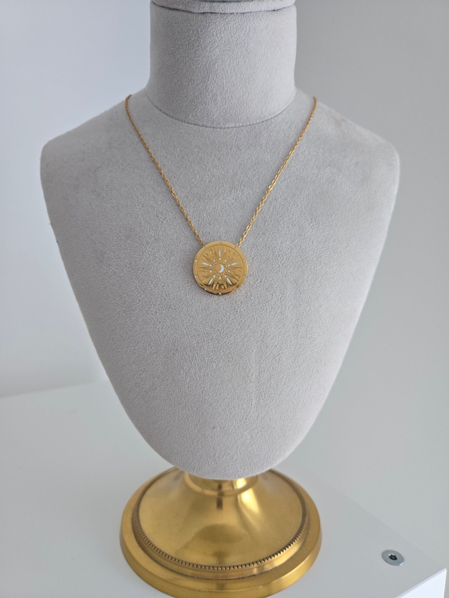 Celestial Protection Sun Necklace