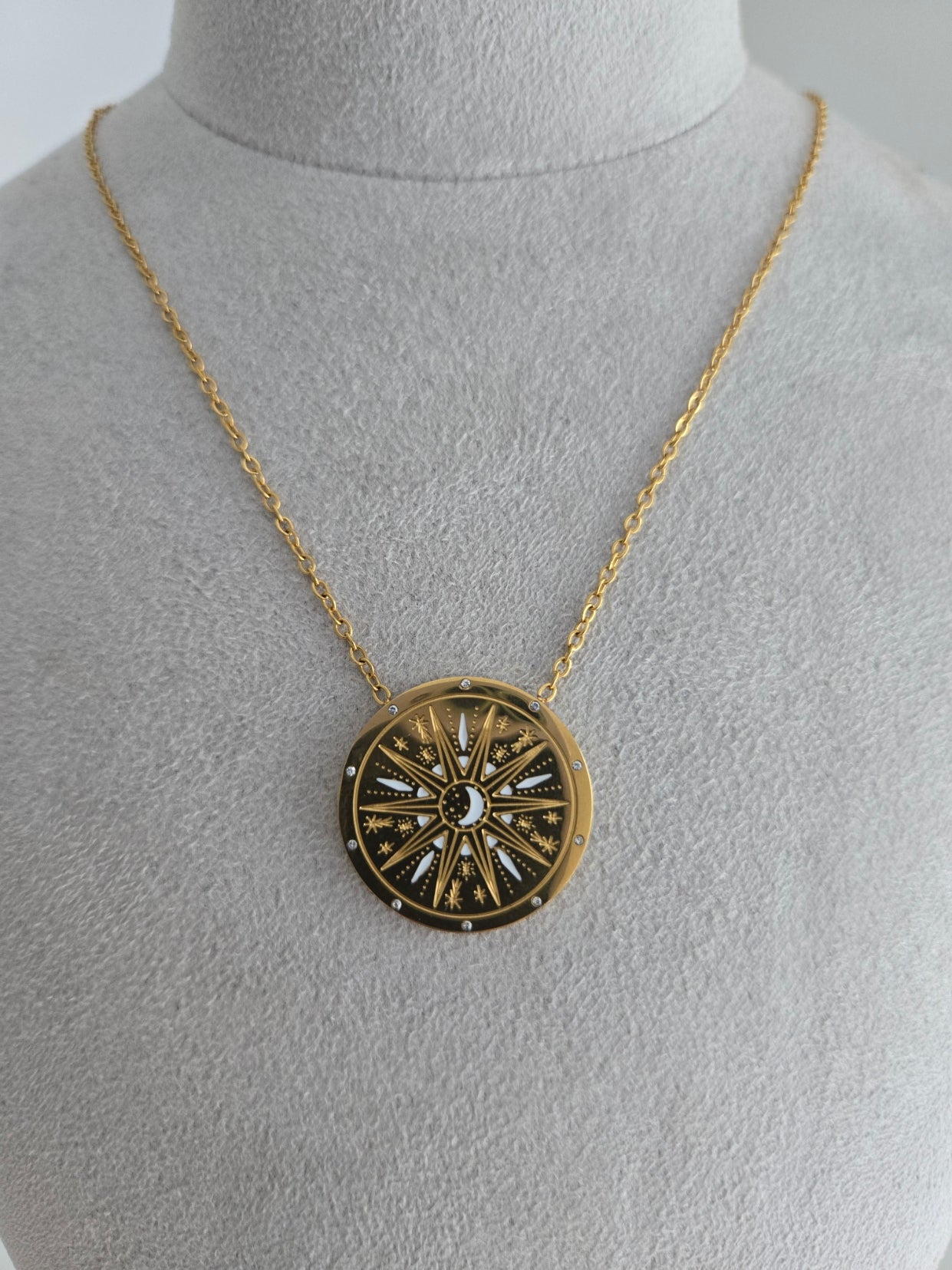 Celestial Protection Sun Necklace