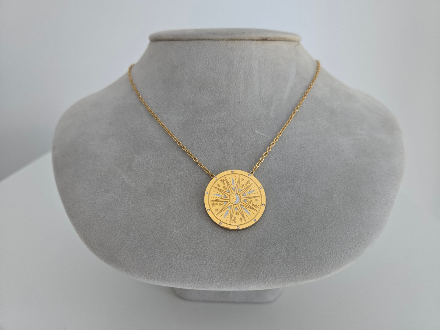 Celestial Protection Sun Necklace