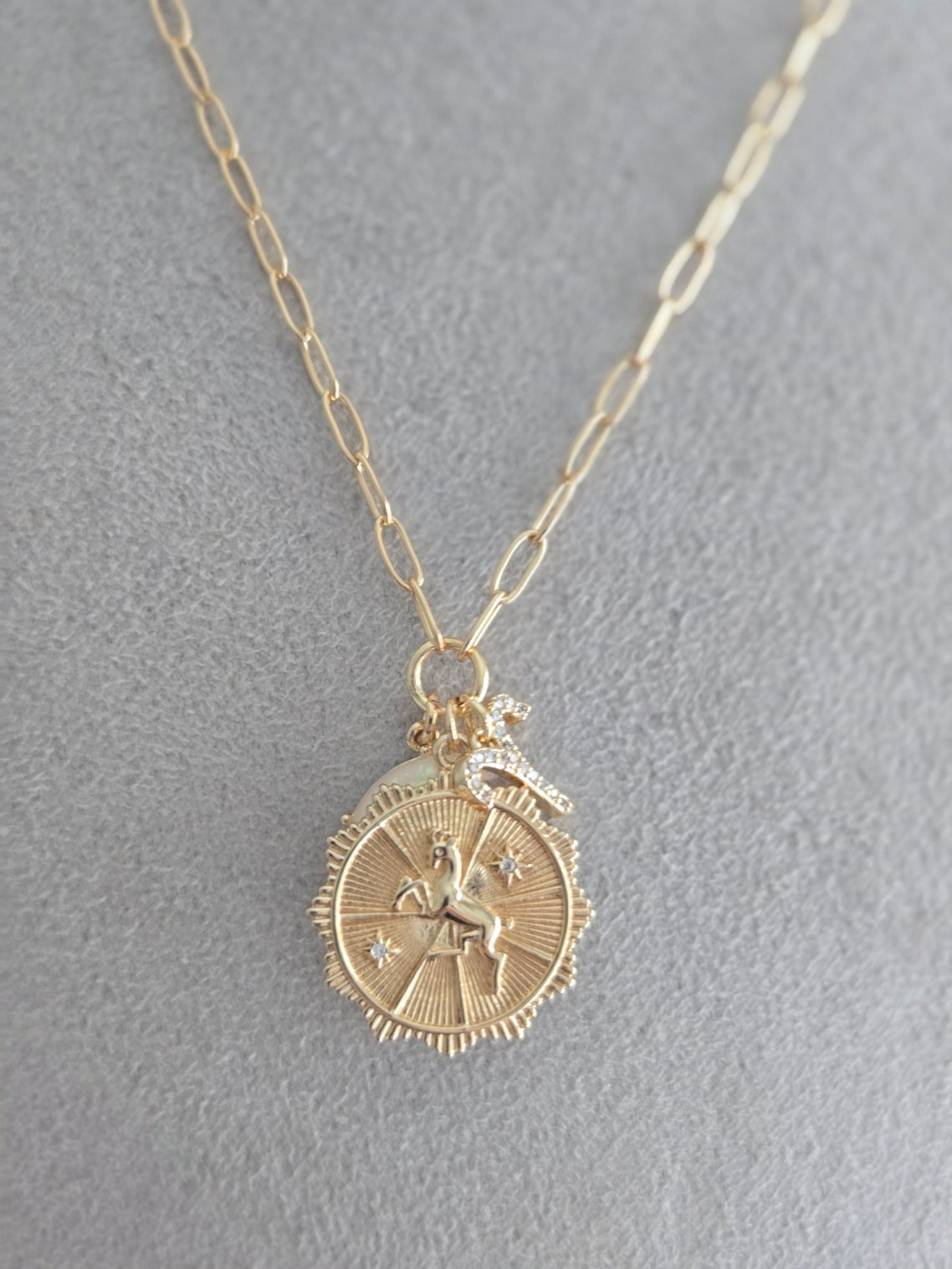 Retro Constellation Pendant Aries