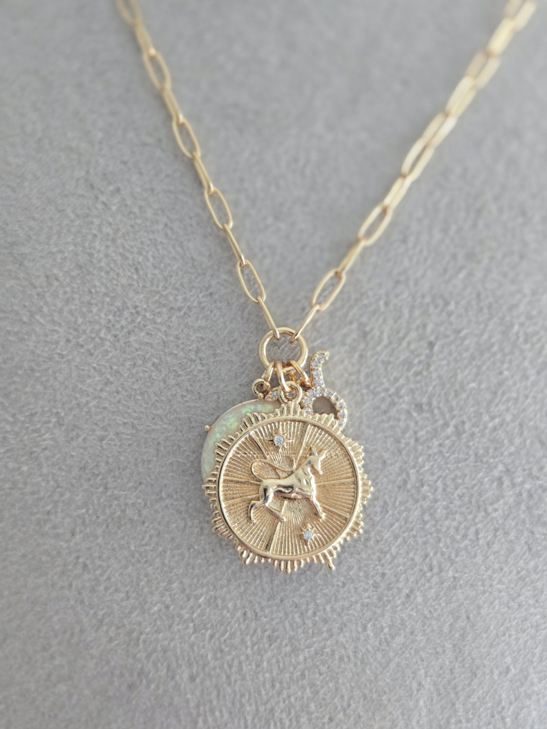 Retro Constellation Pendant Taurus