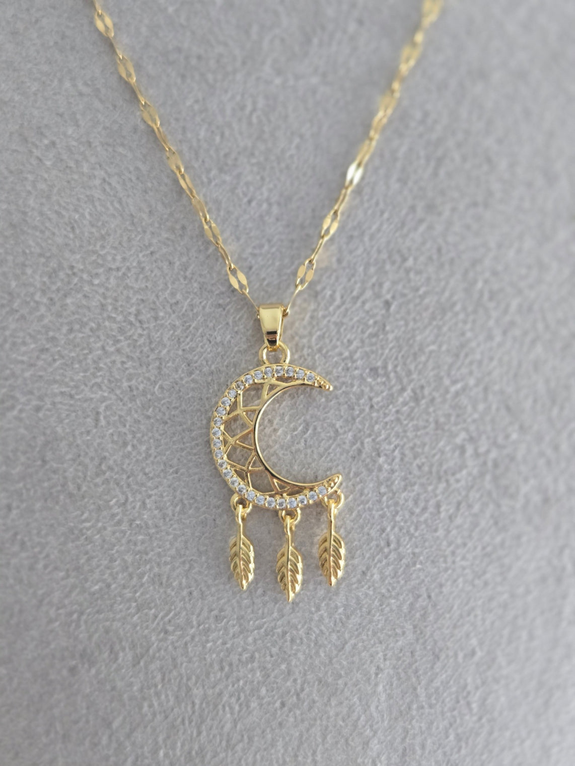 Catching Dreams Moon Pendant